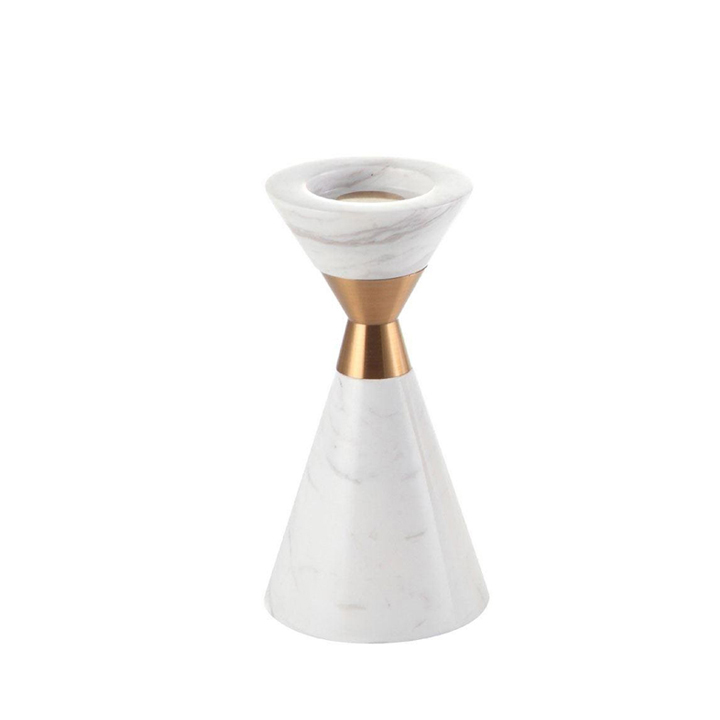 Skiba Medium Candle Holder – Luxury Marble for Home Decor