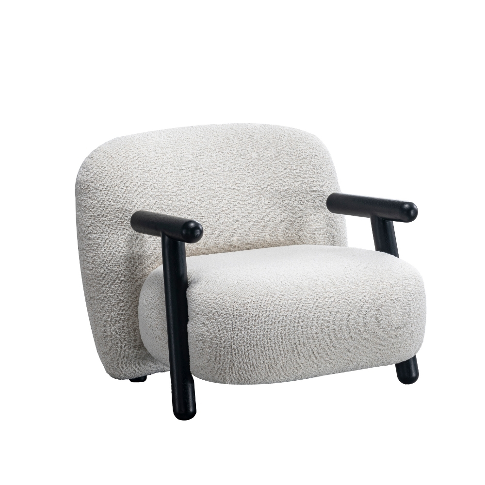Bouva Lounge Chair Armrest White – Luxury & Elegant Design