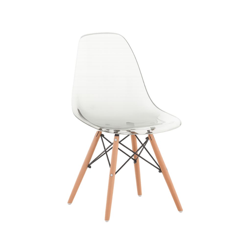 ModX Clear Wood Leg Dining Chair – Premium Dining Seating