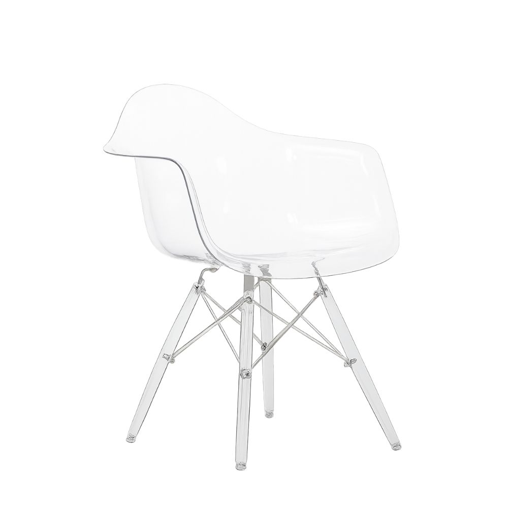 ModX Clear Armrest Dining Chair – Smart Choice for Comfort