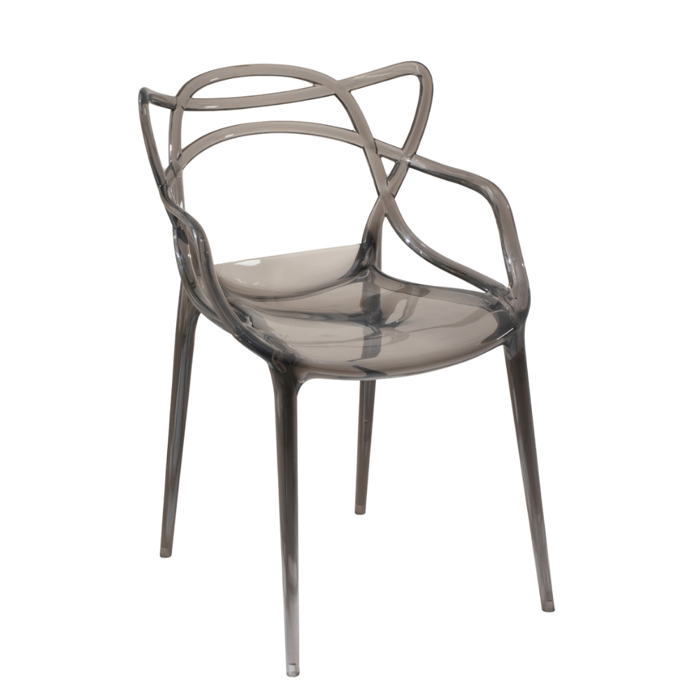 Ellka Dining Chair modern black polycarbonate dining seat