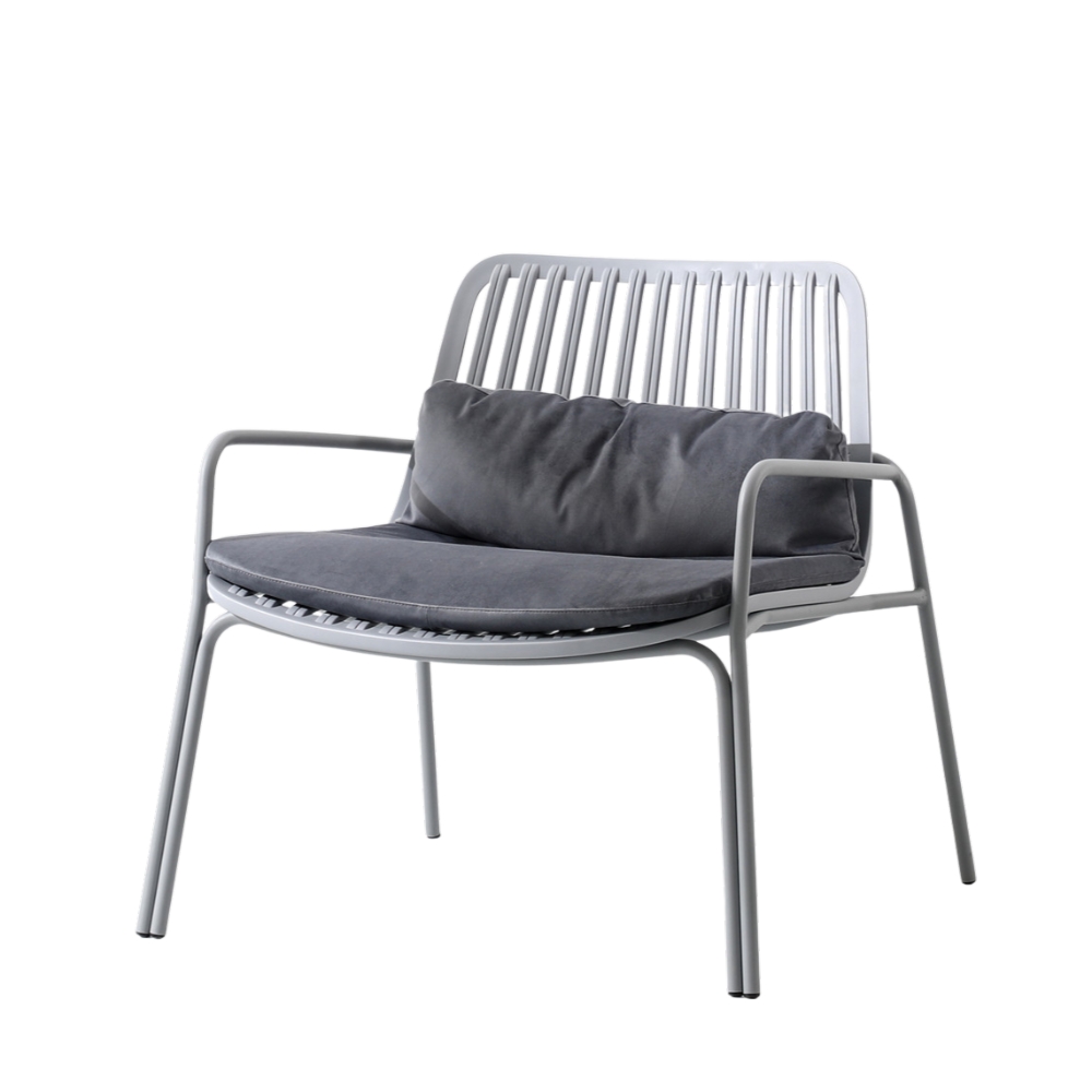 Fiora Easy Chair modern grey ergonomic design