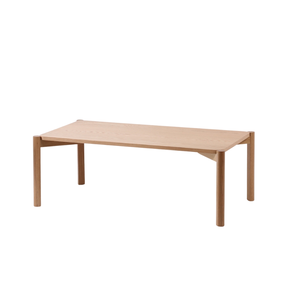 Lumi Rectangular Coffee Table in Natural Oak Finish